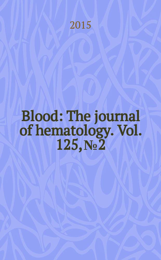 Blood : The journal of hematology. Vol. 125, № 2