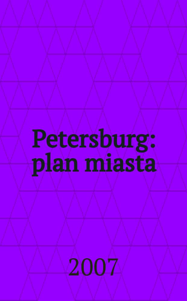 Petersburg : plan miasta