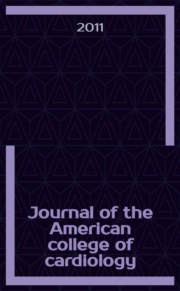 Journal of the American college of cardiology : JACC. Vol. 58, № 8