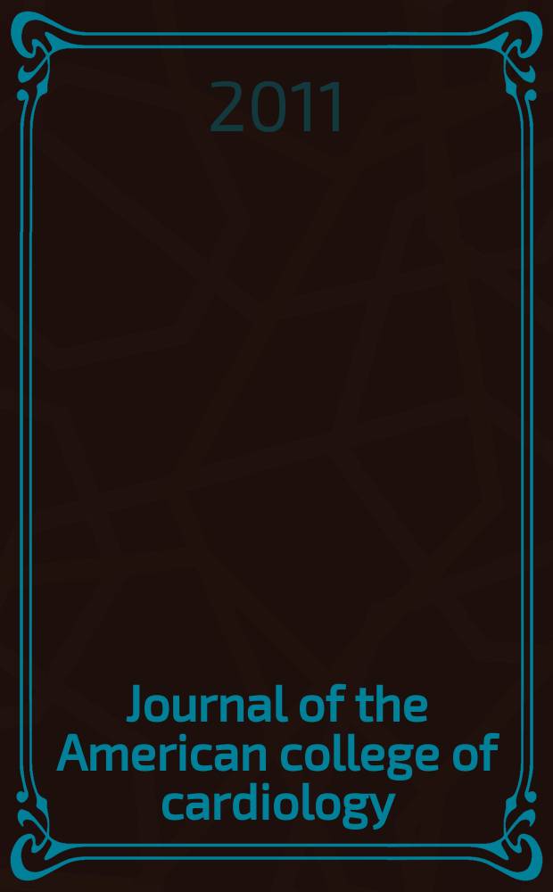 Journal of the American college of cardiology : JACC. Vol. 58, № 4