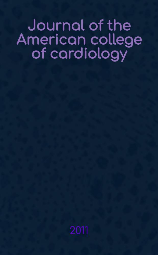 Journal of the American college of cardiology : JACC. Vol. 58, № 3