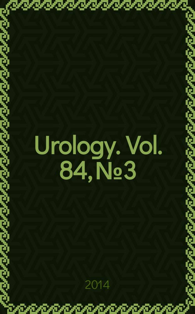 Urology. Vol. 84, № 3