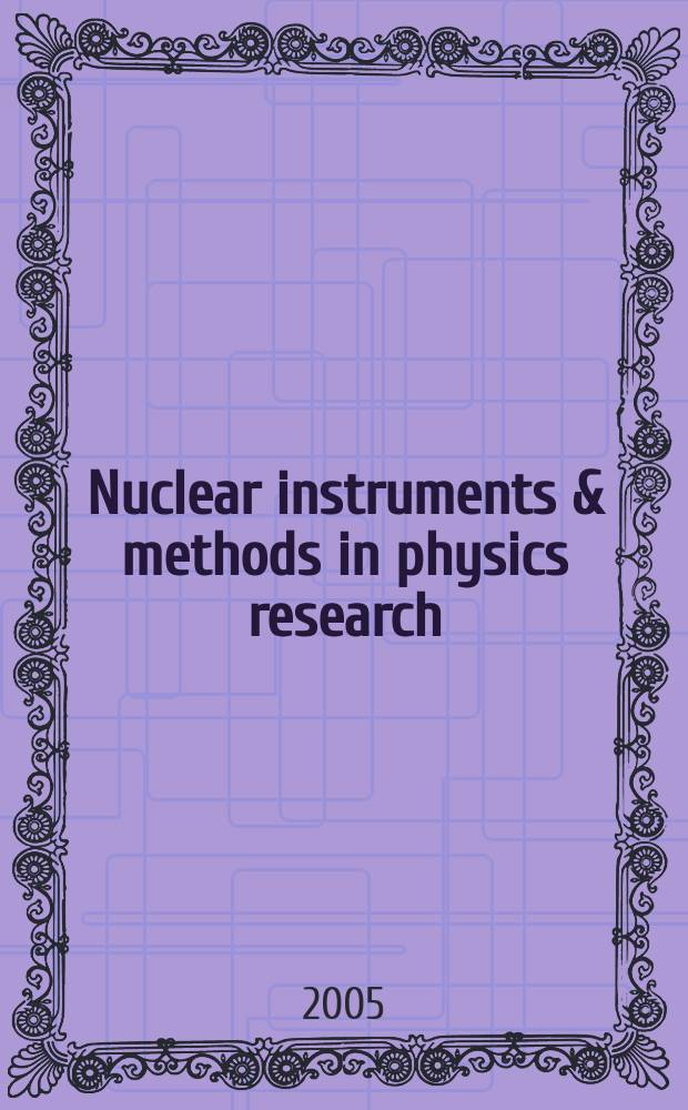 Nuclear instruments & methods in physics research : a journal on accelerators, instrumentation and techniques applied to research in nuclear and atomic physics, materials science and related fields in physics. Vol. 541, № 1/2 : Development and application of semiconductor tracking detectors