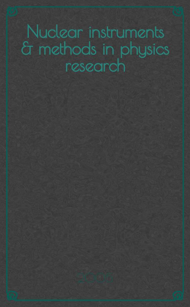 Nuclear instruments & methods in physics research : a journal on accelerators, instrumentation and techniques applied to research in nuclear and atomic physics, materials science and related fields in physics. Vol. 548, № 1/2 : MASR 2004
