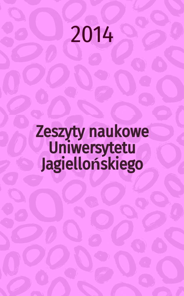 Zeszyty naukowe Uniwersytetu Jagiellońskiego