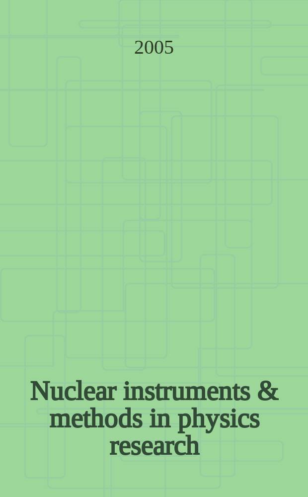 Nuclear instruments & methods in physics research : a journal on accelerators, instrumentation and techniques applied to research in nuclear and atomic physics, materials science and related fields in physics. Vol. 552, № 1/2 : RESMDD 2004