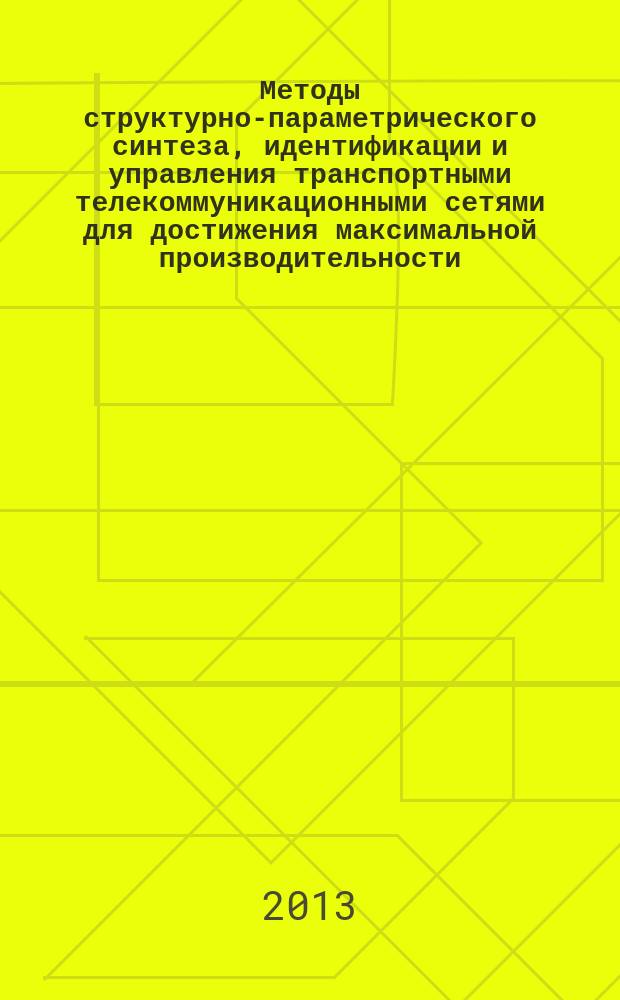 Методы структурно-параметрического синтеза, идентификации и управления транспортными телекоммуникационными сетями для достижения максимальной производительности : автореферат диссертации на соискание ученой степени доктора технических наук : специальность 05.13.01 <Системный анализ, управление и обработка информации по отраслям>