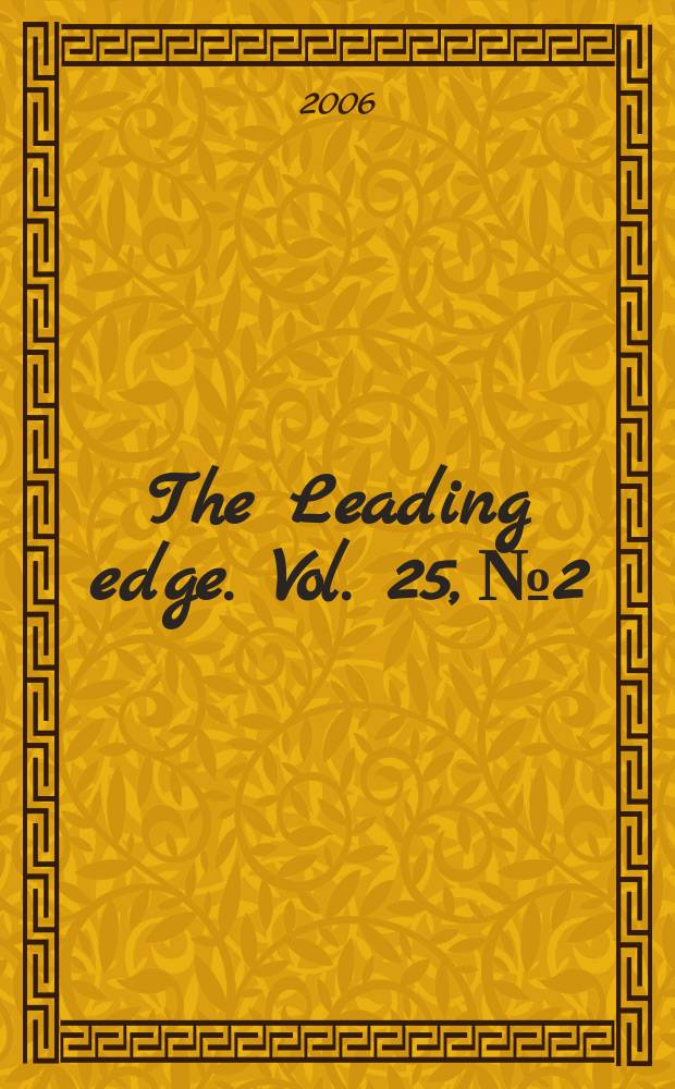 The Leading edge. Vol. 25, № 2