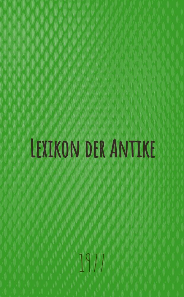 Lexikon der Antike