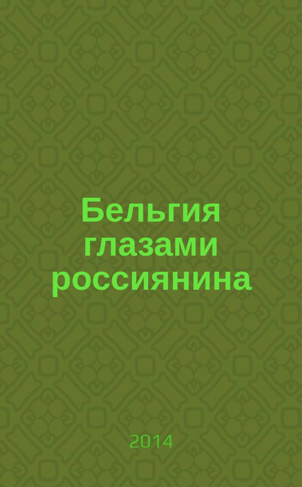 Бельгия глазами россиянина : историко-социологические очерки