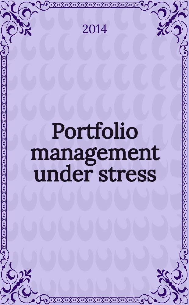Portfolio management under stress : a Bayesian-net approach to coherent asset allocation = Управление бизнесом под стрессом : Байесовский нетто - подход к выделению когерентных активов.