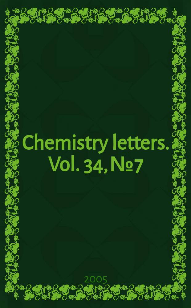 Chemistry letters. Vol. 34, № 7