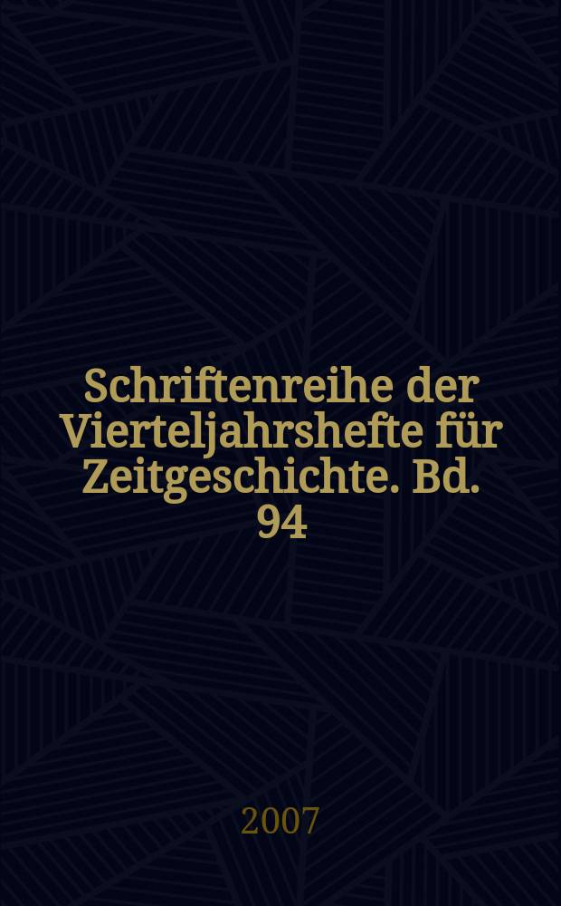 Schriftenreihe der Vierteljahrshefte für Zeitgeschichte. Bd. 94 : Goebbels' Mann beim Radio