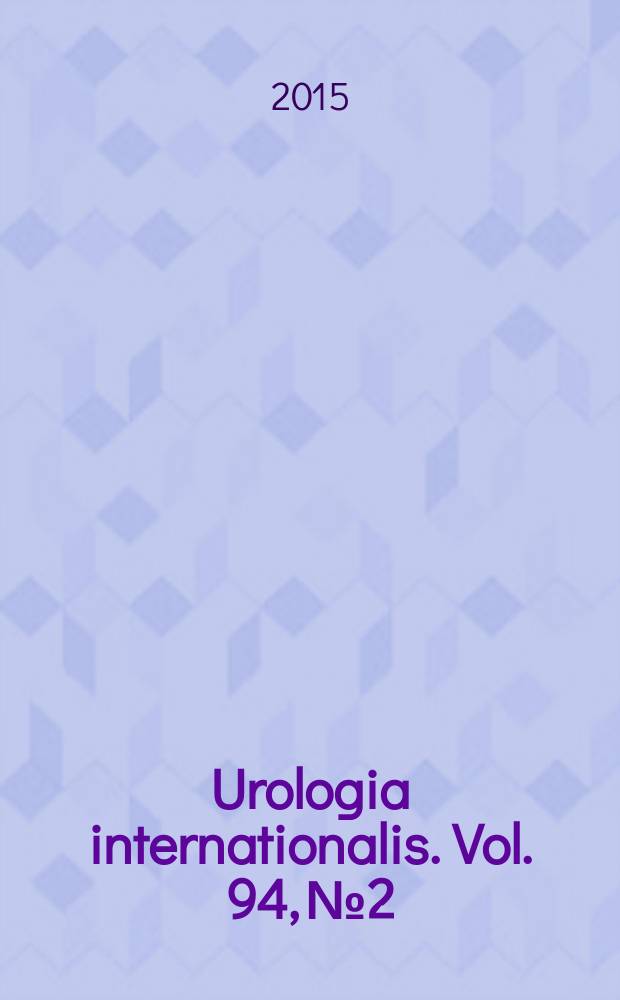 Urologia internationalis. Vol. 94, № 2