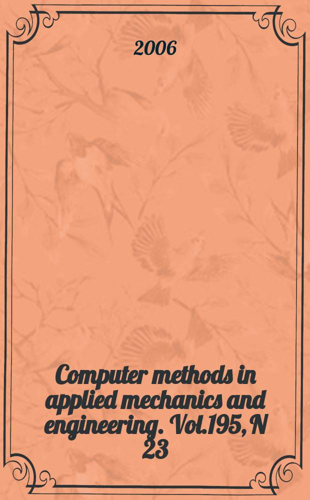 Computer methods in applied mechanics and engineering. Vol.195, N 23/24 : In compressible CFD
