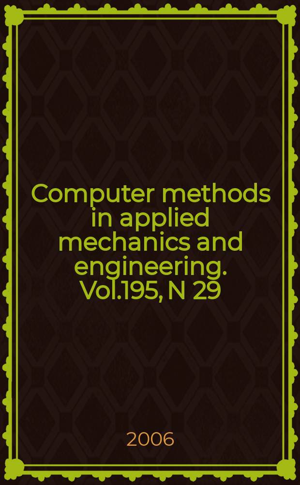 Computer methods in applied mechanics and engineering. Vol.195, N 29/32 : Absorbing boundery conditions