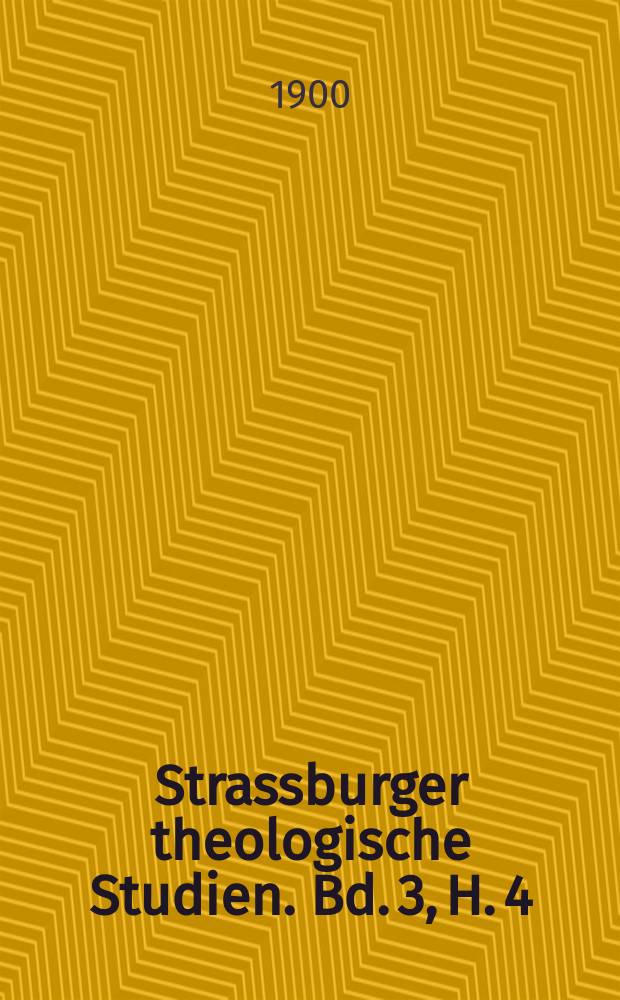 Strassburger theologische Studien. Bd. 3, H. 4/5 : Die Eucharistielehre des heiligen Johannes Chrysostomus, des Doctor Eucharistiae = Евхаристическое учение Иоанна Златоуста