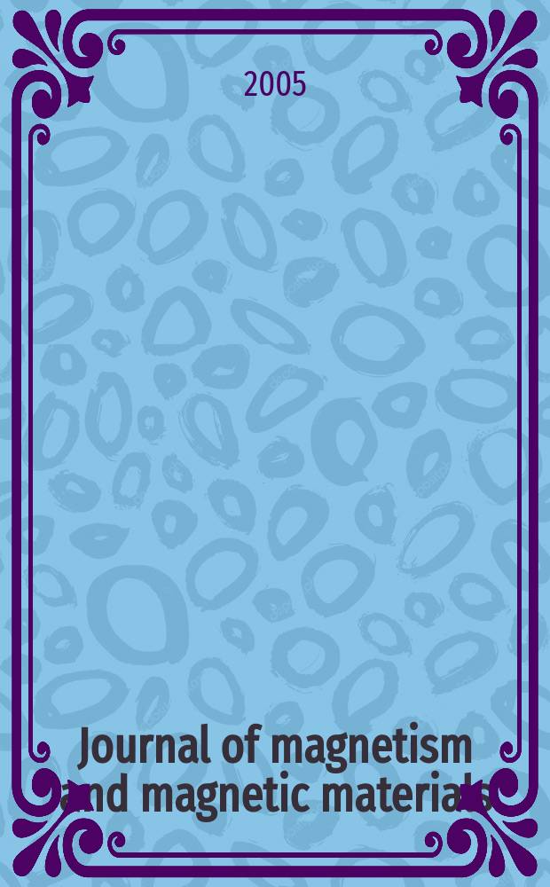 Journal of magnetism and magnetic materials : MMM. Vol. 294, № 1