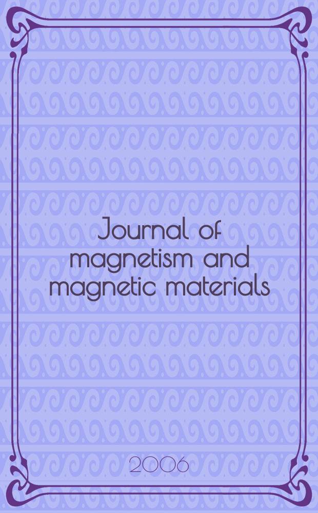 Journal of magnetism and magnetic materials : MMM. Vol. 298, № 1