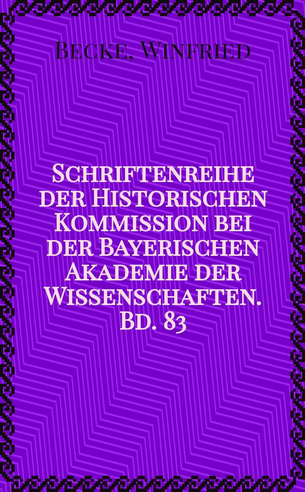 Schriftenreihe der Historischen Kommission bei der Bayerischen Akademie der Wissenschaften. Bd. 83 : Frederic von Rosenberg (1874-1937) = Фредерик фон Розенберг (1874-1937)