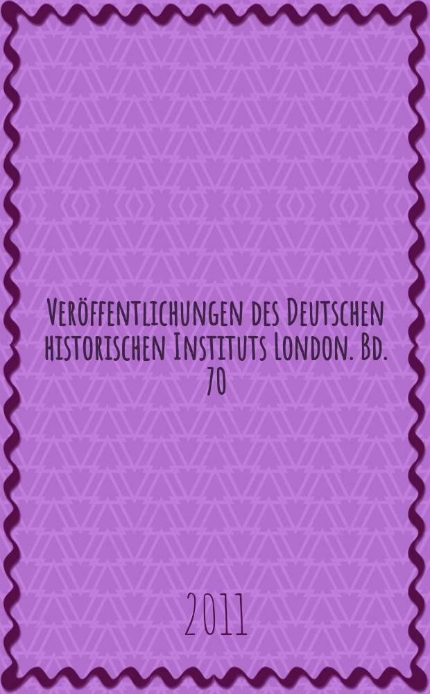 Ver&ouml;ffentlichungen des Deutschen historischen Instituts London. Bd. 70 : Zwischen Empire und Kontinent = Между империей и континентом