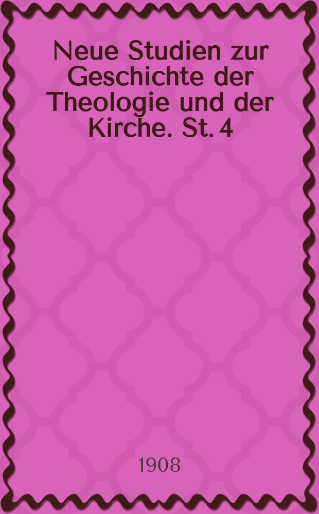 Neue Studien zur Geschichte der Theologie und der Kirche. St. 4 : Die Vaterunser-Erklärung des Theophilus von Antiochien = Молитва-декларация Господня Феофила Антиохийского