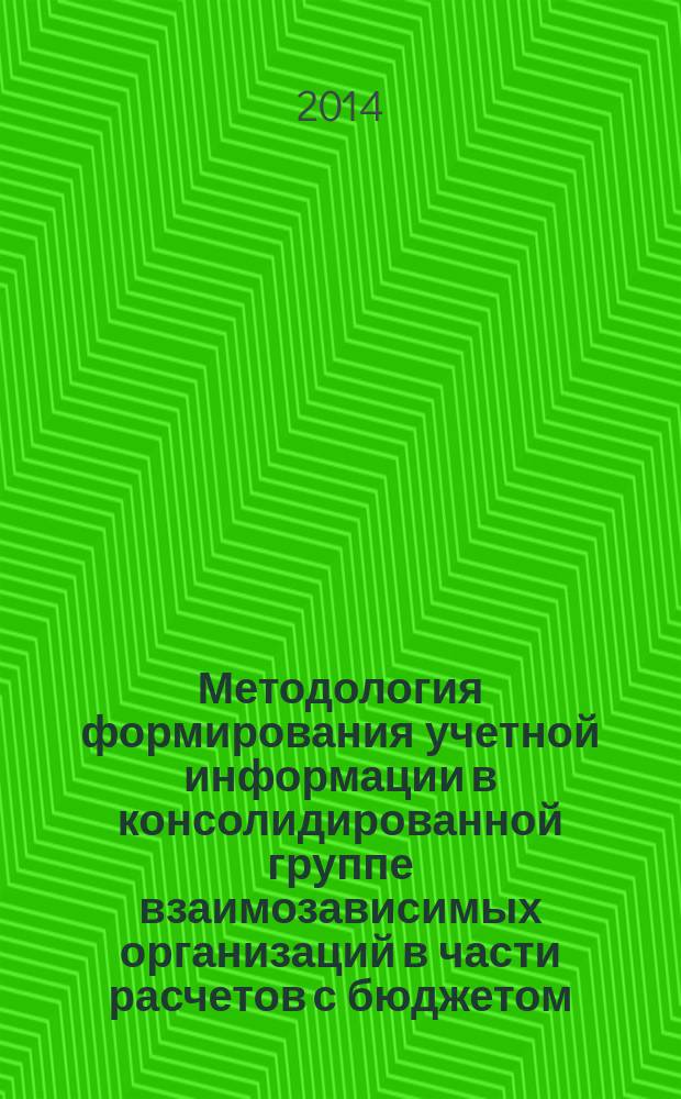 Методология формирования учетной информации в консолидированной группе взаимозависимых организаций в части расчетов с бюджетом : монография