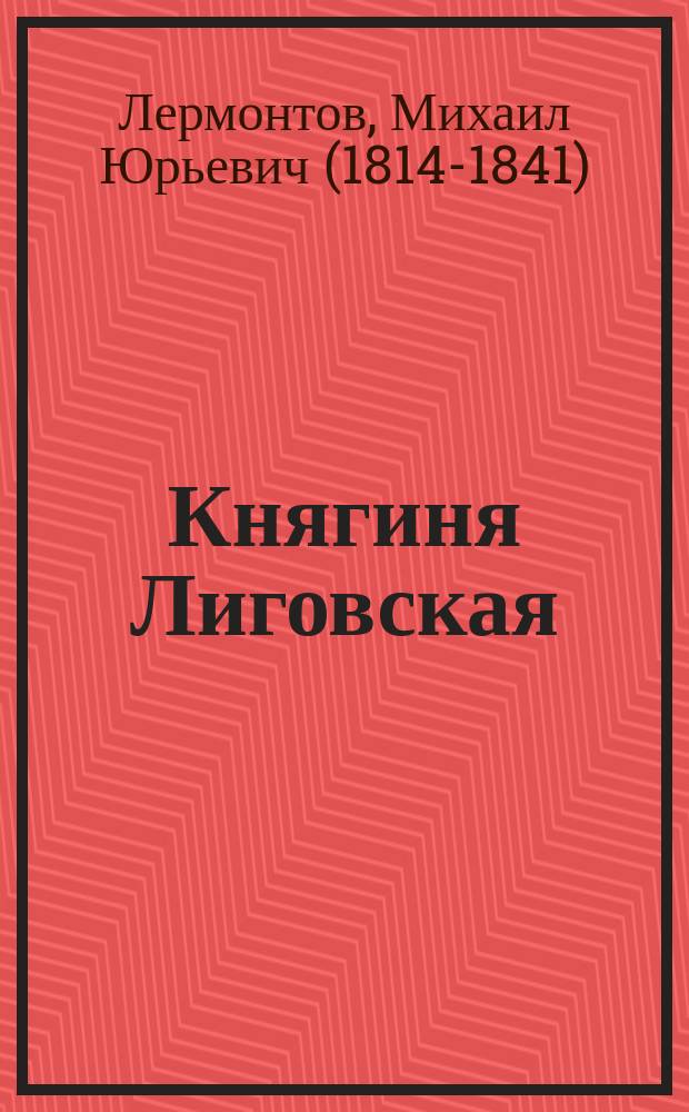 Княгиня Лиговская; Герой нашего времени: романы / Михаил Лермонтов; ст. и примеч. Виктора Файбисовича и Натальи Казаковой; с прил. очерка Михаила Дединкина о творчестве Михая Зичи; 67 рисунков Михая Зичи; Ин-т русской лит. (Пушкинский дом) Российской акад. наук
