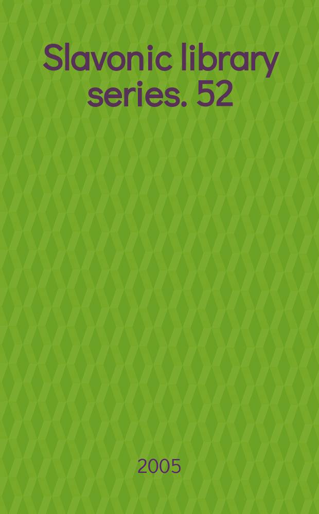 Slavonic library series. 52 : Inventing Slavia