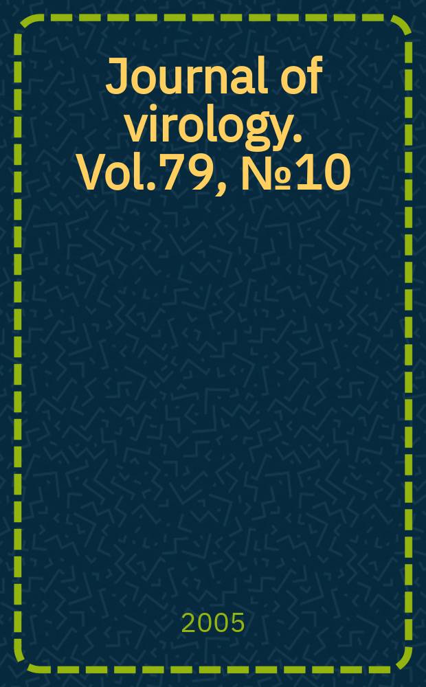 Journal of virology. Vol.79, №10