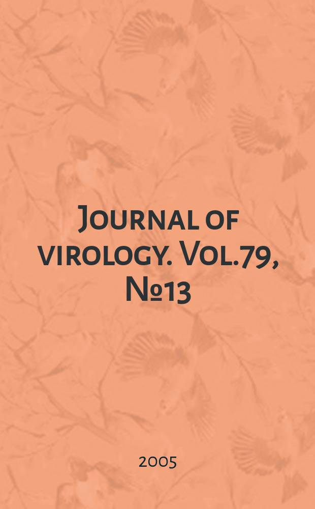 Journal of virology. Vol.79, №13