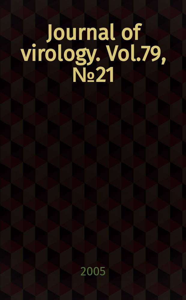 Journal of virology. Vol.79, №21