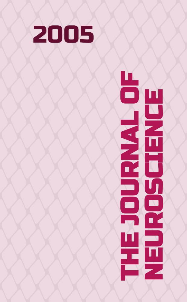 The Journal of neuroscience : The official journal of the Society for neuroscience. Vol. 25, № 45