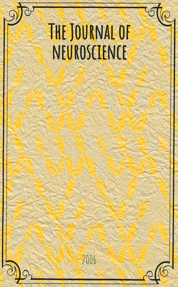 The Journal of neuroscience : The official journal of the Society for neuroscience. Vol. 26, № 33