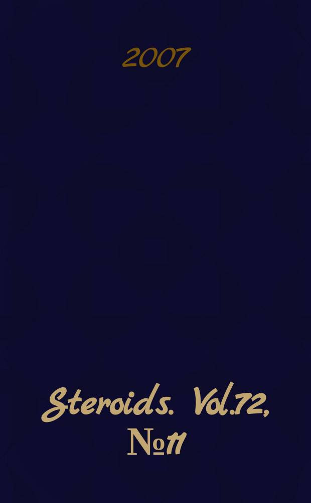 Steroids. Vol.72, № 11/12