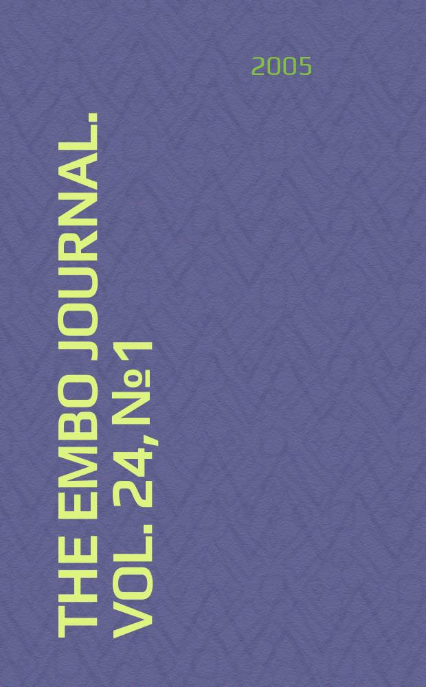 The EMBO journal. Vol. 24, № 1