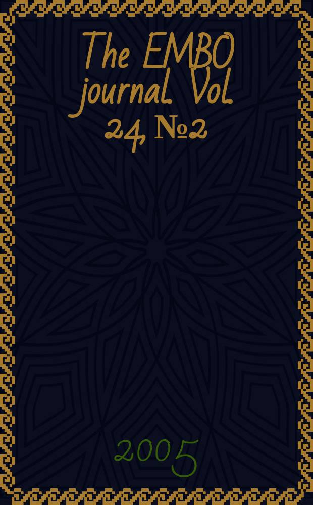The EMBO journal. Vol. 24, № 2
