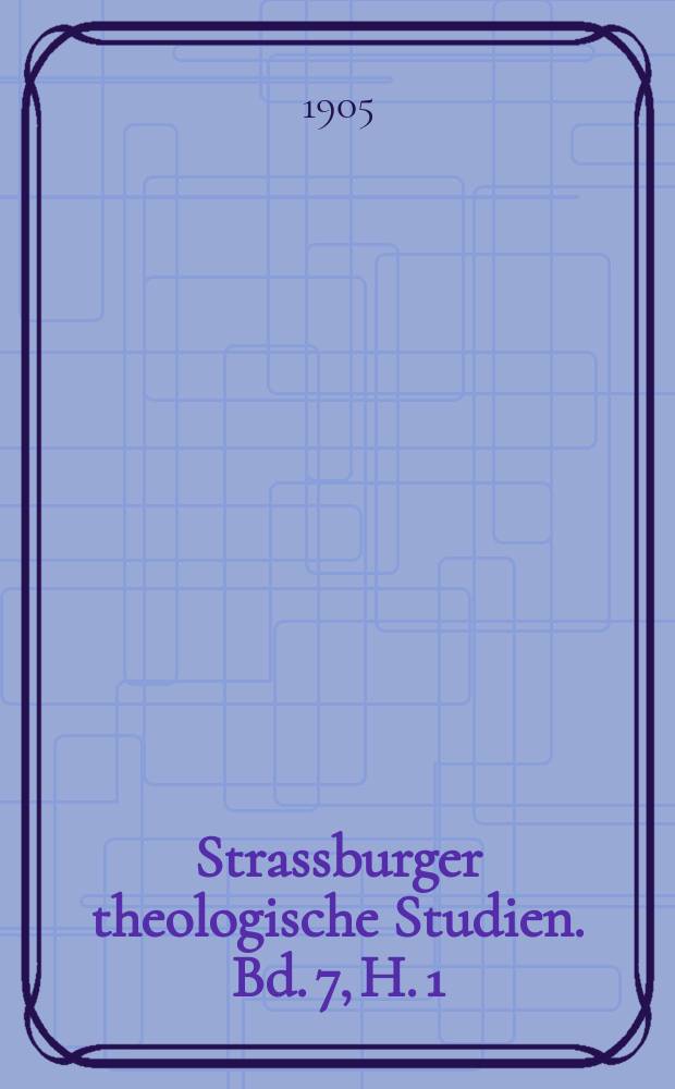 Strassburger theologische Studien. Bd. 7, H. 1 : Die christlich-arabische Literatur bis zur fränkischen Zeit (ende des 11. Jahrhunderts) = Христианско-арабская литература до времени франков, кон. 11 в.