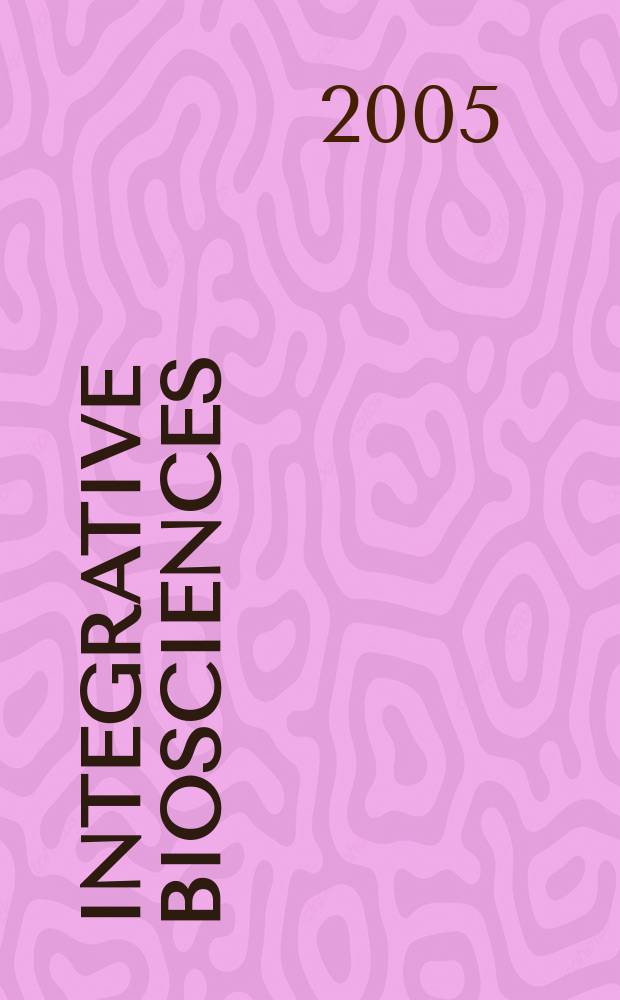Integrative biosciences : Form. The Korean journal of biological sciences. Vol. 9, № 2