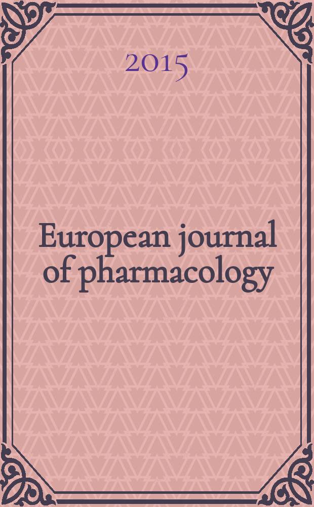 European journal of pharmacology : An intern. j. Vol. 753 : Mood disorders-preclinical, clinical and translational aspects = Расстройства настроения - преклинические, клинические и трансляционные аспекты.