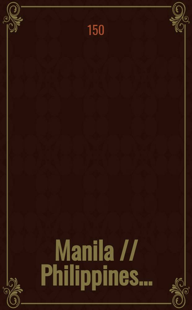 Manila // Philippines. .