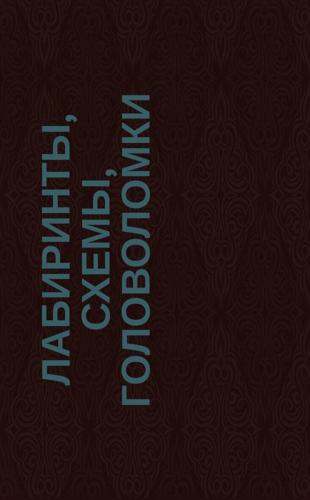 Лабиринты, схемы, головоломки : для детей младшего школьного возраста : 6+