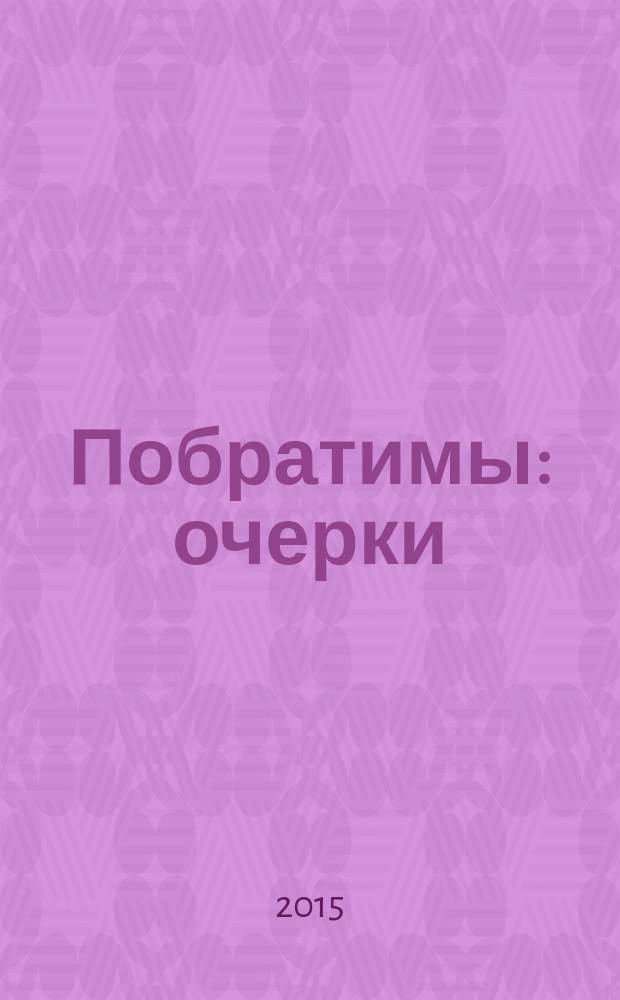 Побратимы : очерки