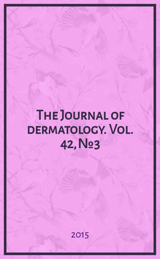 The Journal of dermatology. Vol. 42, № 3