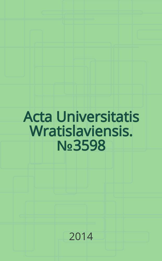Acta Universitatis Wratislaviensis. № 3598 : Kategorien und Konzepte = Категории и концепты