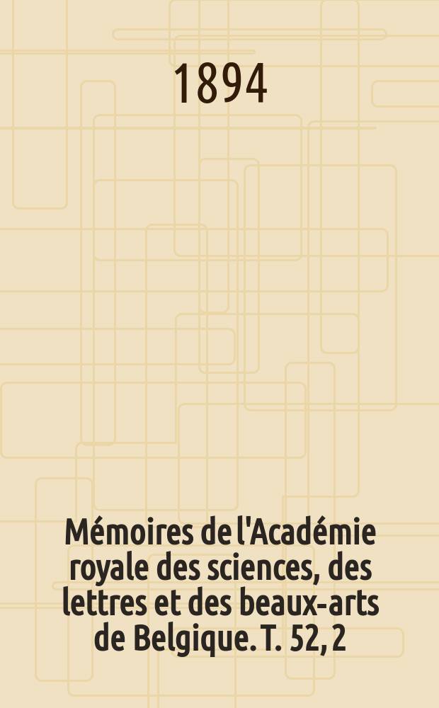 Mémoires de l'Académie royale des sciences, des lettres et des beaux-arts de Belgique. T. 52, 2 : Tà ts'ing tsí lì . La religion et les cérémonies inpériales de la Chine moderne d'après le cérémonial et les décrets officiels = Религия и императорские церемонии Китая нового времени