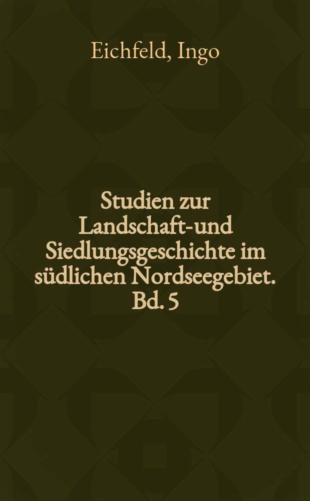 Studien zur Landschafts- und Siedlungsgeschichte im südlichen Nordseegebiet. Bd. 5 : Mahlstedt, Ldkr. Oldenburg = Мальштедт, округ Ольденбург