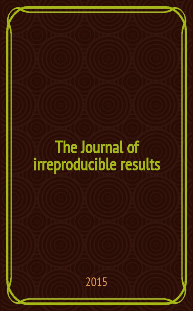 The Journal of irreproducible results : J.I.R. Vol. 52, № 5