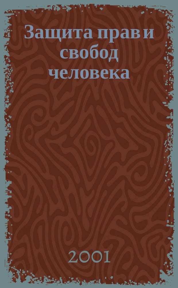 Защита прав и свобод человека : Всерос. журн. регион. правозащит. орг. № 13