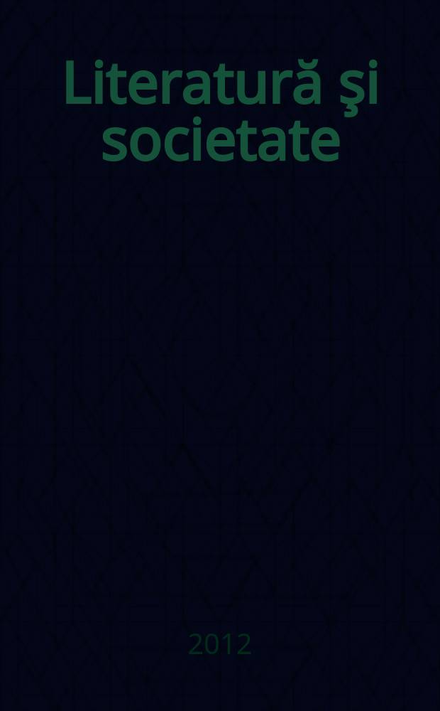 1900. Literatură şi societate = 1900. Литература и общество